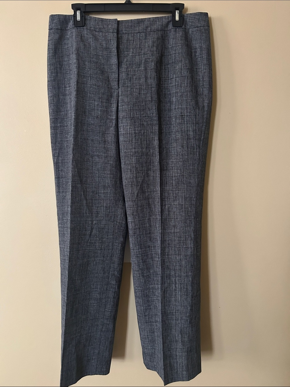 Kasper Black and Gray Textured Waistband Skirt